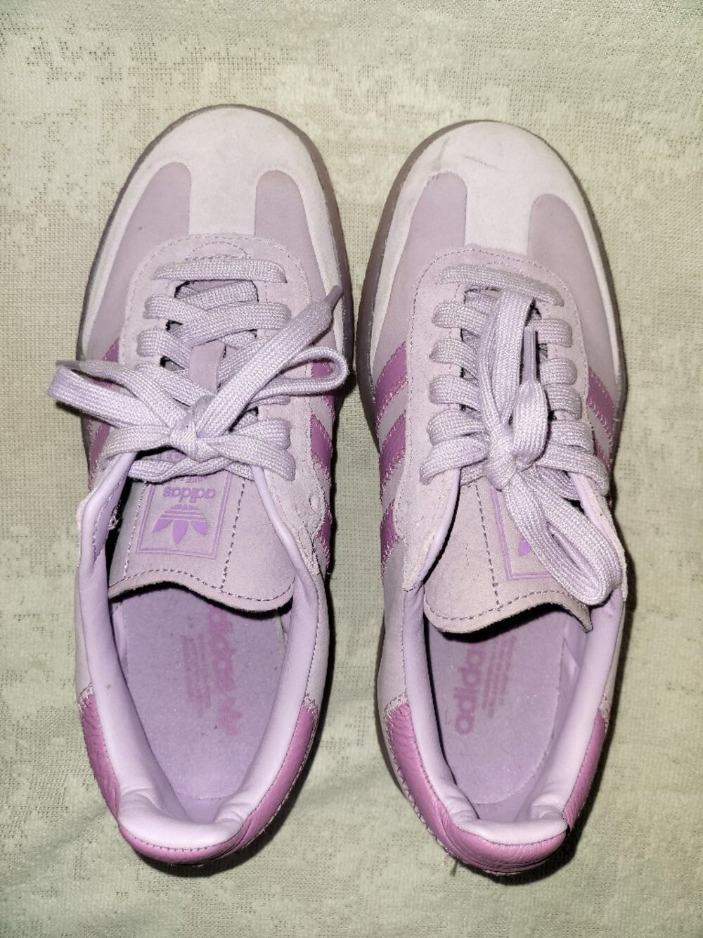 Adidas Sambae Samba OG Preloved Purple Lilac Tan Gum JS3955 Women's Size 6.5 - Picture 3 of 15
